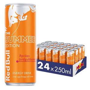 RED BULL  APRIKOS-JORDGUBB 25CLx24