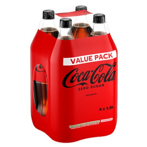 Coca Cola Zero 1,5l - 4 St(31-08-2026)